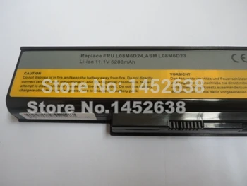 JIGU 5200mAh Nešiojamas Baterija 6Cells ASM L08M6D23 FRU L08M6D24 Lenovo E43 E43A E43G E43L K43 K43A K43G K43P K43S