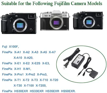CP-W126 KINTAMOSIOS srovės Adapterio Rinkinys(Visiškai Iššifruoti) už NP-W126, Baterija Fujifilm X-Pro 2 X-E2 X-E2S X-M1 X-A1, A2 X-T1 HS35EXR Fotoaparatas