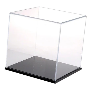 25cm vitrinos/Box organinio stiklo apsauga nuo dulkių Vitrina Mini Veiksmų Skaičius, Žaislai Akrilo vitrinos Rodyti Box Kubo Surinkimo Dėžutė