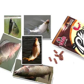 DONQL 3 Krepšiai Raudonos Širdys Žvejybos Masalas Kvapas Žolės Karpių Masalas Vabzdžių Dalelių Suvilioti Vabzdžių Dalelių Pašarų Dirbtinės Žuvys Bass Swimbait