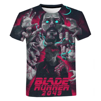 2021 Naujas Amerikiečių mokslinės Fantastikos Filmas, Blade Runner 2049 Niander Wallace 3D Atspausdintas T-shirt Unisex Mados Cool Trumpas Rankovės Viršų