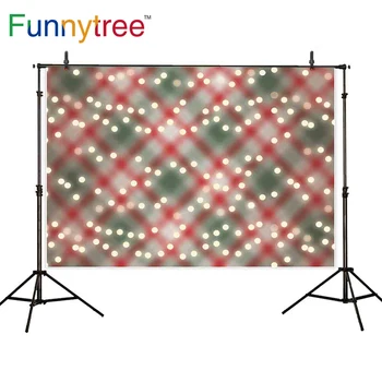 Funnytree fonas fotografijos studija Kalėdų pledas bokeh blizgučiai halo kūdikių fone, photocall photobooth spausdinti