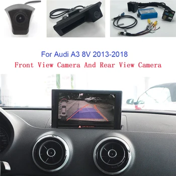 A3 8V Multimedia Vaizdo Sąsajos Rinkinys, Skirtas 2013-2019 Audi MIB/MIB2 Sistema, Atbulinės eigos Kamera ir vaizdas iš Priekio Vaizdas iš Kameros Įvestis