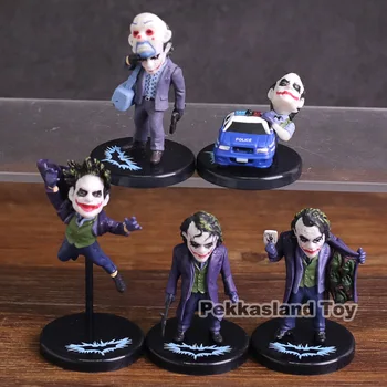 Bruce Wayne Dark Knight Joker Mini PVC Duomenys Surinkimo Žaislai, 5vnt/set