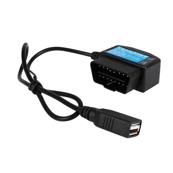 24h Output 5V 3A USB jungtys Automobilio OBD Cigarečių Adapteris Lengvesni elektros dėžutė su jungikliu ir 1m linija Moble telefono Įkrovimas