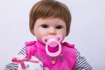 40cm Minkštas Kūno Silikono Reborn Baby Doll, Žaislų Mergaitėms Vinilo Naujagimių Mergina, Kūdikių Lėlės, Vaikams, Vaikui, Dovana, Mergina Brinquedos