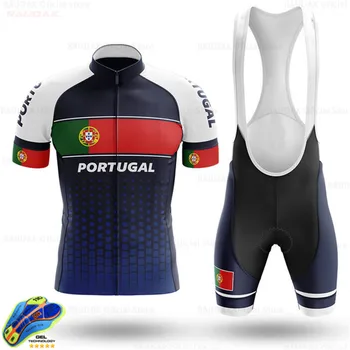 2020 Portugalija Dviračių Džersis Nustatyti Vasaros Orui Pro Team, Dviračių Džersis Vyrų Dviračių Triatlonas Drabužių Kostiumas Dviratį Nešioti Jersey