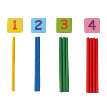 Naujas 1 Set Skaičiavimo Lazdelės Box Set Montessori Medinių Blokų Skaičius Matematikos Mokymo Vaikų Žaidimo Švietimo Žvalgybos Stick Žaislas Dovanos