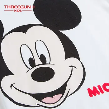 THREEGUN X Disney Vaikiška Berniukai Seniai Šilumos Apatiniai Mickey Mouse ančiukas Donaldas Žiemą Ilgai Johns Medvilnės Pižama