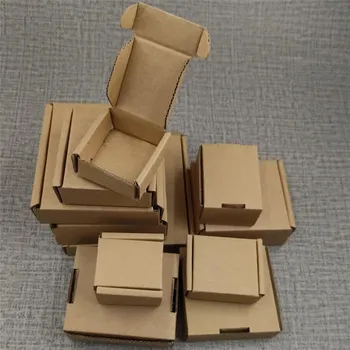 Mažas Popieriaus, Gofruotojo Box Dovanų Dėžutė Pakuotės Šalies Naudai, Lauke Rudos spalvos Kraft Kartono Dėžutė Kartoninė Dėžutė gofruotas laivybos dėžės