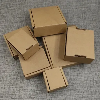 Mažas Popieriaus, Gofruotojo Box Dovanų Dėžutė Pakuotės Šalies Naudai, Lauke Rudos spalvos Kraft Kartono Dėžutė Kartoninė Dėžutė gofruotas laivybos dėžės