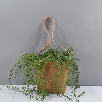 Šiaurės Kabo Gėlių Vazonus Galima Skalbti Kraft Paper Bag Augalų, Gėlių Vazonas Kūrybos Namų Puošybai Meno Vaza