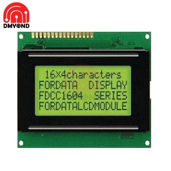 1604LCD 1604 LCD 5V LCD 16x4 1604 Simbolių LCD Ekranas Modulis LCM Geltonos Lempos 5V Ekrano Modulis Valdyba