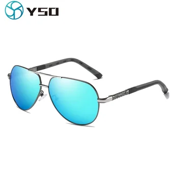 YSO Vyrų Derliaus Aliuminio Poliarizuoti Akiniai nuo saulės Classic Prekės ženklo Saulės akiniai Danga Objektyvas Anti Akinimo Vairavimo Atspalvių Vyrų/Moterų Nauja