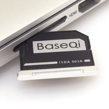 BaseQi Aliuminio Micro SD to SD Atminties Kortelė, Adapteris Slaptas Diską, Kortelių Skaitytuvą, Skirtą 