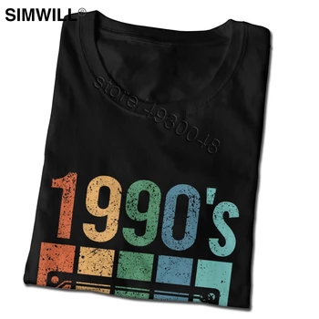 Derliaus 1990 kasetinį Marškinėliai Vyrams Retro trumpomis Rankovėmis Medvilnės marškinėliai 90-ųjų Grunge Senosios Mokyklos Gimtadienio Dovana Idėja Tee Viršūnės