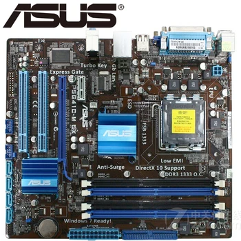 Asus P5G41C-M LX Darbastalio Plokštė G41 Socket LGA 775 Q8200 Q8300 DDR2/3 8G u ATX UEFI BIOS Originalus Naudojami Mainboard Parduoti