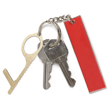 Durų Atidarytuvas Key Chain Ne-susisiekite su Durų Rankena Liftas Liftas Artefaktas Keychain Stenkitės Neliesti Klavišą Sagtis Gera-Key Pen Untouch
