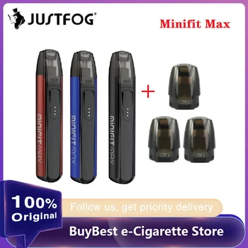 Pre-order Originalus JUSTFOG Minifit Max Pod Vape Rinkinys su 650mAh Baterijas &1,5 ml Pod 1.6 ohm Ritė E-cig Vape rinkinys vs vilkite x pod kit