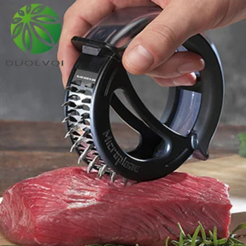 Duolvqi Mėsos Tenderizer Adatos iš Nerūdijančio Plieno Apvalios Formos Mėsos Tenderizer su 48 Geležtės Virtuvės Įrankius, Kepimo Įrankiai