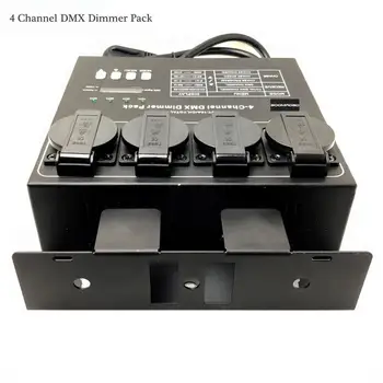 4ch Dmx Dimeris Pack Led Dekoderis 1kw DMX Dimeris Galiniai Valdytojas Tamsos Pack Scenos Šviesos Armatūra
