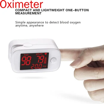 Nešiojamų Piršto Pulse Oximeter Skaitmeninis Pirštu Impulso Deguonies Įsotinimo Stebėti, OLED Pulsioximetro SPO2-Kraujo Širdies ritmo Matuoklis