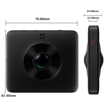 Sandėlyje Xiaomi Mijia 360° Panoraminis Fotoaparatas 3.5 K Vaizdo Įrašymo Sfera Kamera IP67 Reitingų Wi-fi