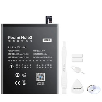 NOHON Baterija Xiaomi Redmi Pastaba 2 4 3 Pro 4X 4A 5A Mi Note2 Note3 BM45 BM46 BM47 BN30 BN34 BN40 BN41 BN43 BN44 BN45 Bateria