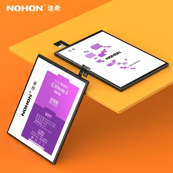 NOHON Baterija Xiaomi Redmi Pastaba 2 4 3 Pro 4X 4A 5A Mi Note2 Note3 BM45 BM46 BM47 BN30 BN34 BN40 BN41 BN43 BN44 BN45 Bateria