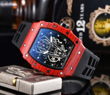 Prabanga Wristwacth Top Brand RM 1: 1 Pats Kvarcas Mechaninė Watchs Vyrų 2020 Laikrodžiai Relogio Masculino Atsparus Vandeniui