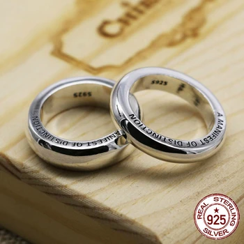 925 sterlingas sidabro vyrų žiedas asmenybės mados klasikinis punk papuošalai turtinga paprastas ir universalus 1314 laiško stiliaus karšto