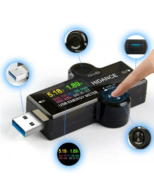 USB 3.0 TFT 13in1 USB testeris APP dc digital voltmeter ammeter voltimetro galia banko įtampos detektorius voltų elektros skaitiklis gydytojas