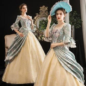 18 A. suknelė Rokoko ir Baroko marija Antuanetė Kamuolys Suknelės Renesanso Istorijos Laikotarpį Suknelė Suknelė Moterims