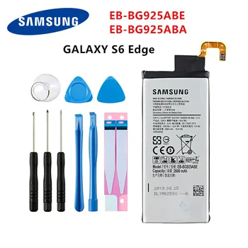 SAMSUNG Originalus EB-BG925ABE EB-BG925ABA 2600mAh Baterija Samsung Galaxy S6 Krašto G9250 G925 G925FQ G925F G925S/V/A +Įrankiai