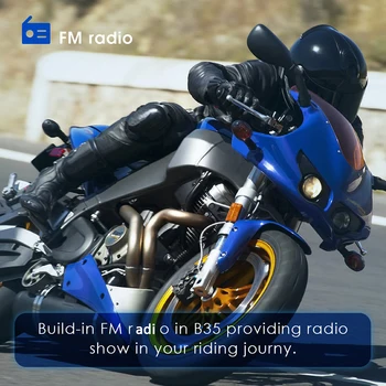 Naujausias Motociklas Motociklo Šalmas Domofonas ĮSA Bluetooth 4.1 laisvų Rankų įranga 