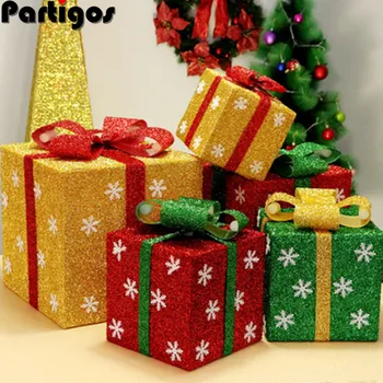 4 Dydžių Kalėdų PVC Dovanų Dėžutėje Parduotuvėje Super Scenos Dekoracija Snaigės Dovana Vyniojimo Naujųjų Metų Vaikų Dovanų Maišelis Šalies Prekių