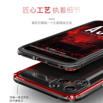Šarvai Metalo Bamperis atsparus smūgiams Atveju iPhone, 11 Pro Max Atveju Sunkiųjų Apsaugos Dangtelis, Skirtas 