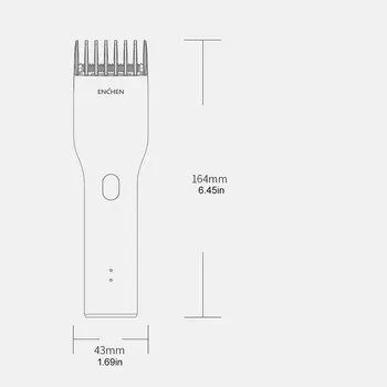 ENCHEN Padidinti Plaukų Clipper USB Elektrinės Žoliapjovės Plaukų Pjovimo Staklės Vyrų Suaugusiųjų Profesinės Clipper Nustatyti, Keramikos Pjovimo Galva