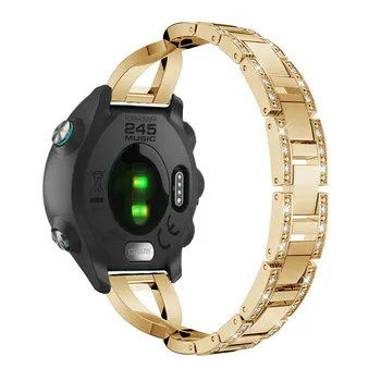 Metalo Watchband Garmin forerunner 245 moterys apyrankę Samsung Galaxy žiūrėti 42mm/Įrankių S2/pavarų sporto Laikrodžių dirželiai juostos