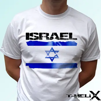 Izraelio Vėliava - Balta Marškinėliai Viršuje Šalies Dizainas Vyrai Moterų 2019 Mados Unisex Tee