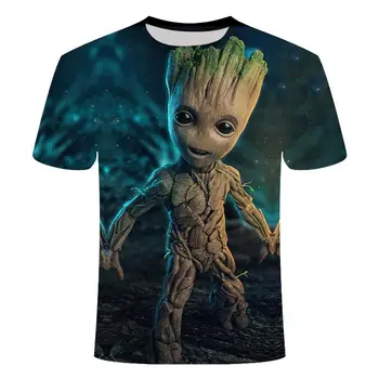 2020 naujas Galaxy Globėjai filmą 3d spausdinimo marškinėliai atsitiktinis stiliaus marškinėliai