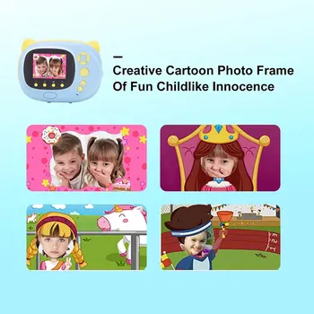 Mini Vaikų Momentinį Fotoaparatą Grafiti Foto Spausdintuvas Wifi 1080P 15mega pikselių Skaitmeninis SLR Fotoaparatas Vaikų Žaislas Vaizdo įrašymas