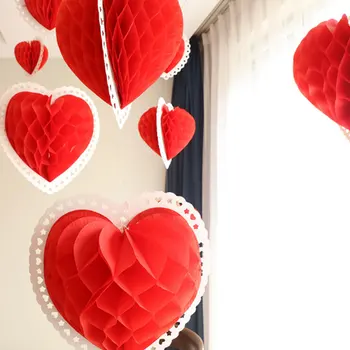 Vestuvių Valentino DayDecoration Širdies Formos Popieriaus Iškirpti iš Popieriaus Gerbėjų Namuose Kabo Popieriaus Amatai Rekvizitai Buveinės Festivalis Apdaila