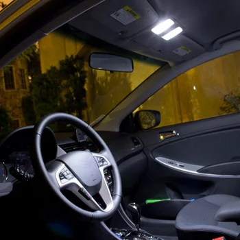 10vnt Auto Canbus LED Lemputes, Interjero Paketas Rinkinys 2007-2012 M. Dodge Kalibro Baltas Led Žemėlapis Dome Kamieno Licencijos numerio ženklo apšvietimo Žibintas