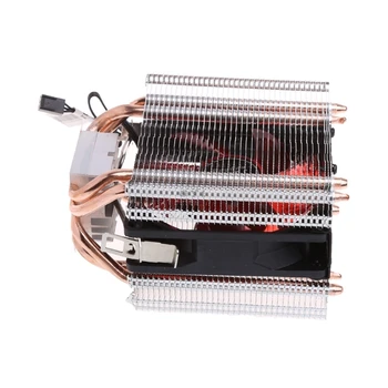 CPU Aušintuvo Ventiliatorius 4 Heatpipe 130W Raudona CPU Aušintuvo 3-Pin Ventiliatoriaus Heatsink Intel LGA2011 AMD AM2 754