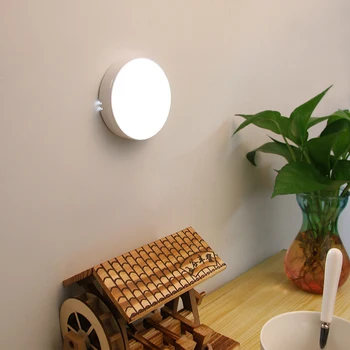 Judesio Jutiklis LED Nakties Šviesos USB Įkraunamą Energijos taupymo Miegamasis Nakties Šviesos Vandentiekis Laiptai Protingas Kūno Indukcinės Lempos