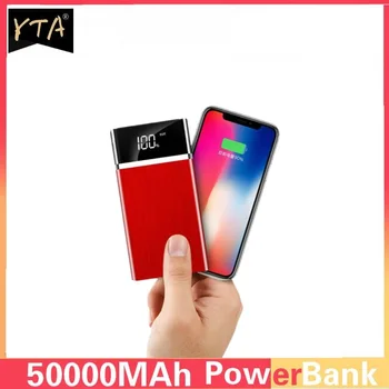 Galia Banko 50000mAh Nešiojamų Telefono Įkroviklį, Lauko Kelionių USB Powerbank Skaitmeninis Ekranas Poverbank už XiaoMi 