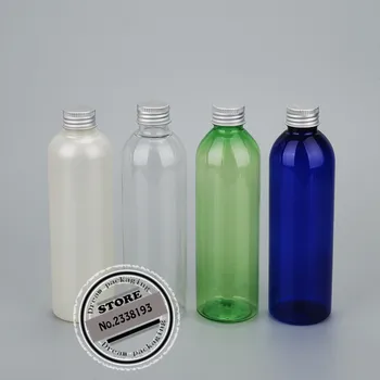 ( 30pcs/lot) 250ML plastiko Sidabro Aliuminio Danga,Tuščias Kosmetikos Šampūnas Talpyklos Butelius
