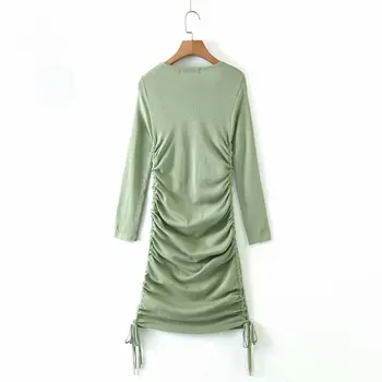 Juoda mini suknelė moterims elastinga bodycon smėlio spalvos žalia kava dirželiai rankovių mini suknelė ponios vestidos skraiste femme
