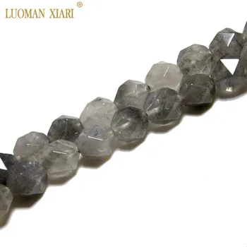 Bauda AAA Diamond Cut formos Agatas Amazonitas Jade Kristalų Natūralaus Akmens Karoliukai, Papuošalai Priėmimo 